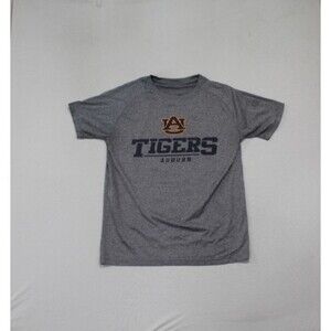 Auburn tigers Men Gray Tee Shirt Polyester Size Meduim
